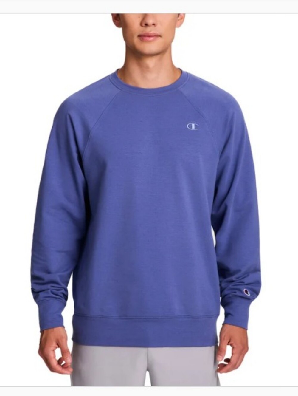 Champion Crewneck Sweatshirt in Periwinkle Blue
